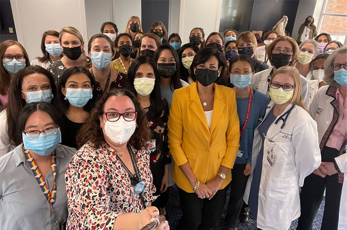 A selfie from the FWIM Meet and Greet event with Rochelle P. Walensky, MD, MPH, Director of the Center for Disease Control and Prevention on March 2, 2022.
