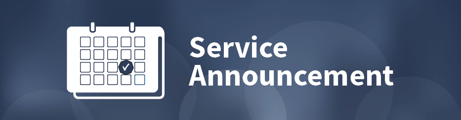Service Announcement